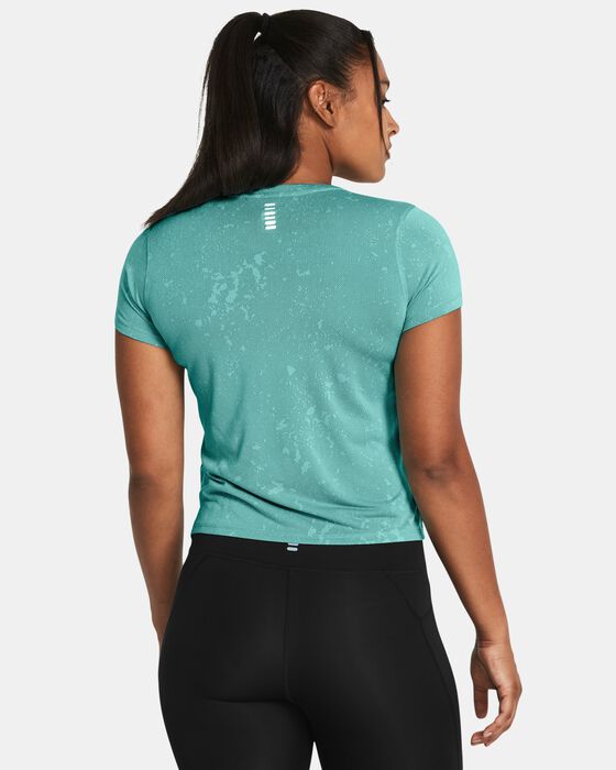 Women's UA Launch Splatter Short Sleeve image number 1