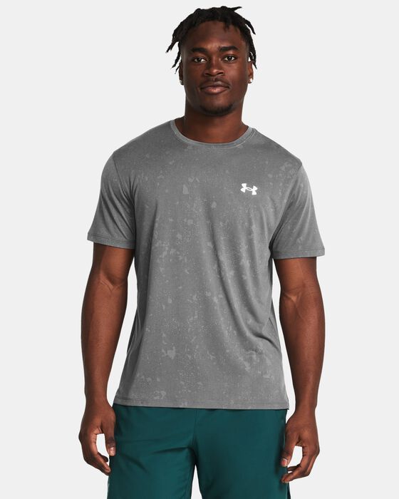 Men's UA Launch Splatter Short Sleeve image number 0