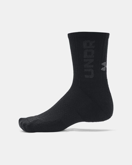 Unisex UA 3-Maker 3-Pack Mid-Crew Socks image number 3
