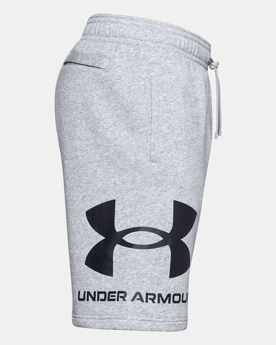 Men's UA Rival Fleece Big Logo Shorts image number 6