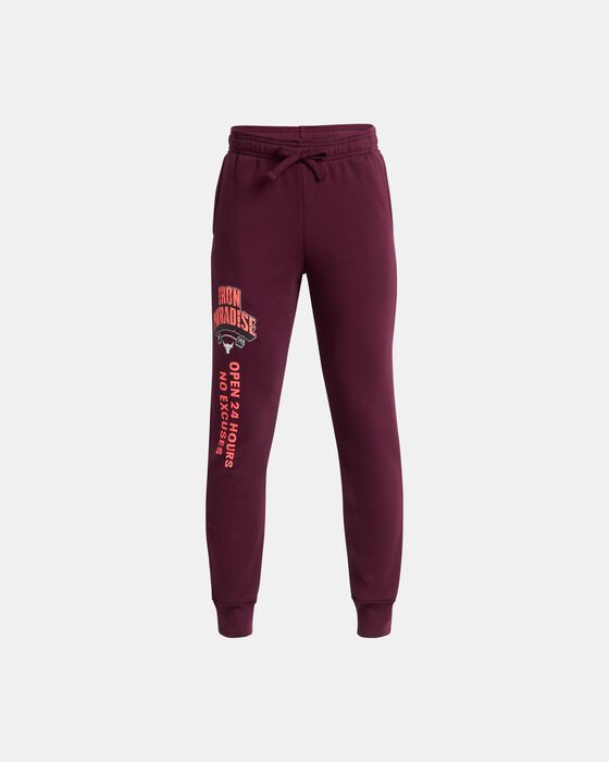 Buy Under Armour Kids' UA Rival Fleece Joggers Pink in KSA -SSS