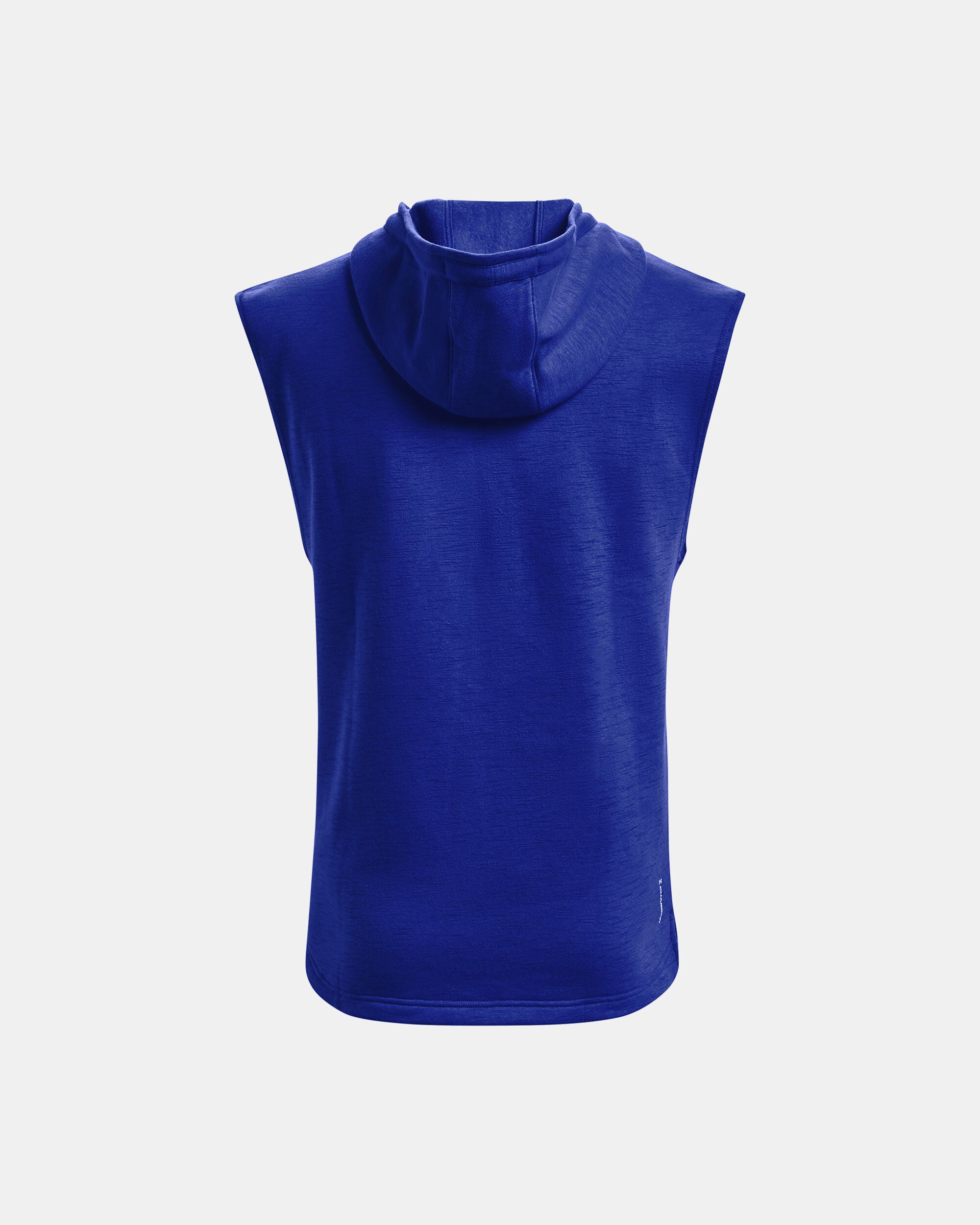 Royal blue sleeveless best sale hoodie