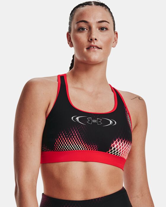 Women's HeatGear® Armour Mid Padless Sports Bra image number 0