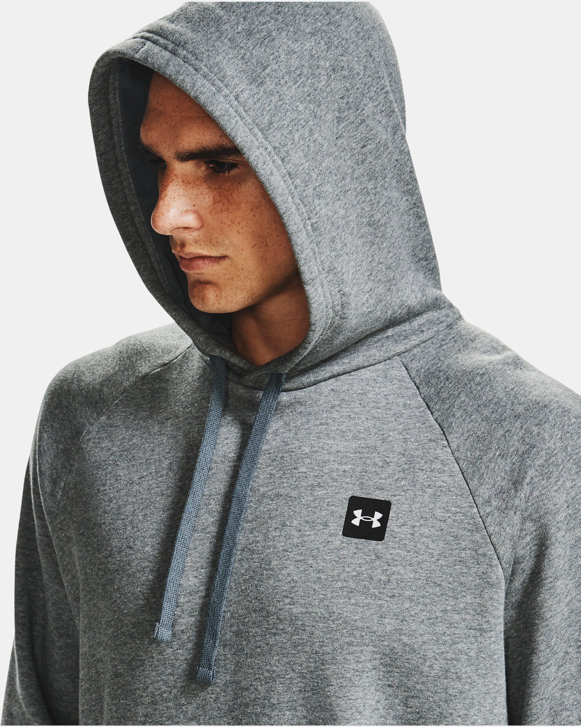 Under Armour Men s UA Rival Fleece Hoodie Grey in KSA