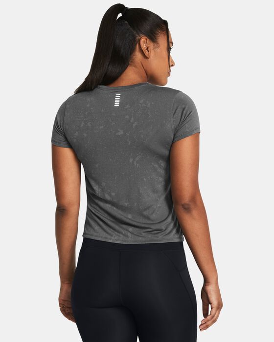 Women's UA Launch Splatter Short Sleeve image number 1