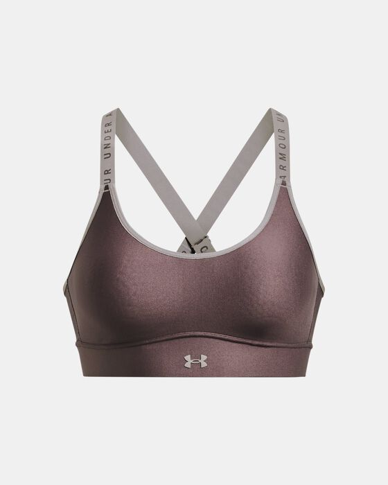 Women's UA Infinity Mid Covered Sports Bra image number 2