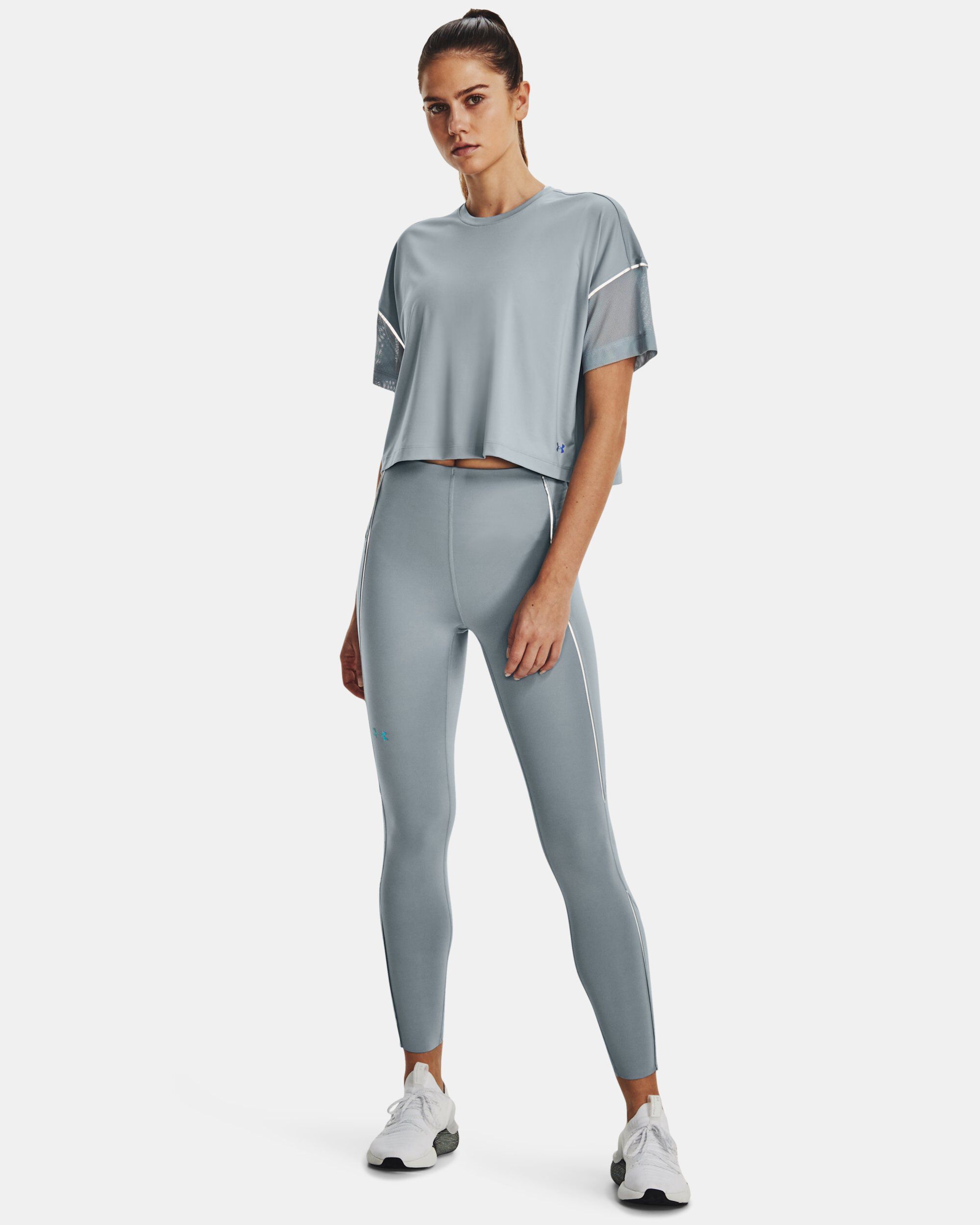 Under Armour Women s UA RUSH Vent Ankle Leggings Grey in KSA