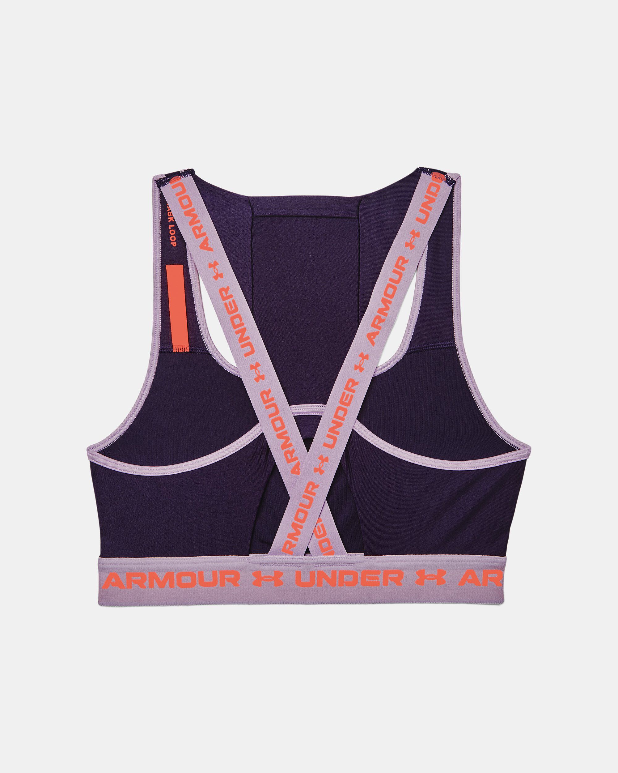 Under Armour Women s Armour Mid Crossback Pocket Sports Bra Black
