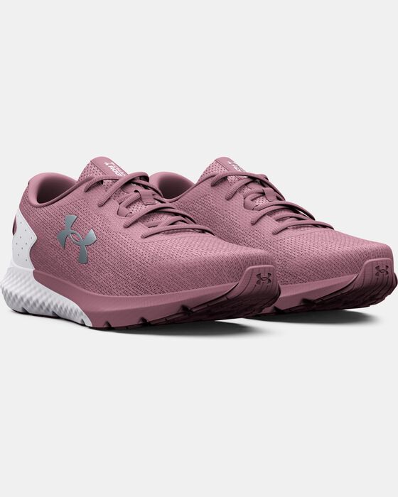 Women's UA Charged Rogue 3 Knit Running Shoes image number 3