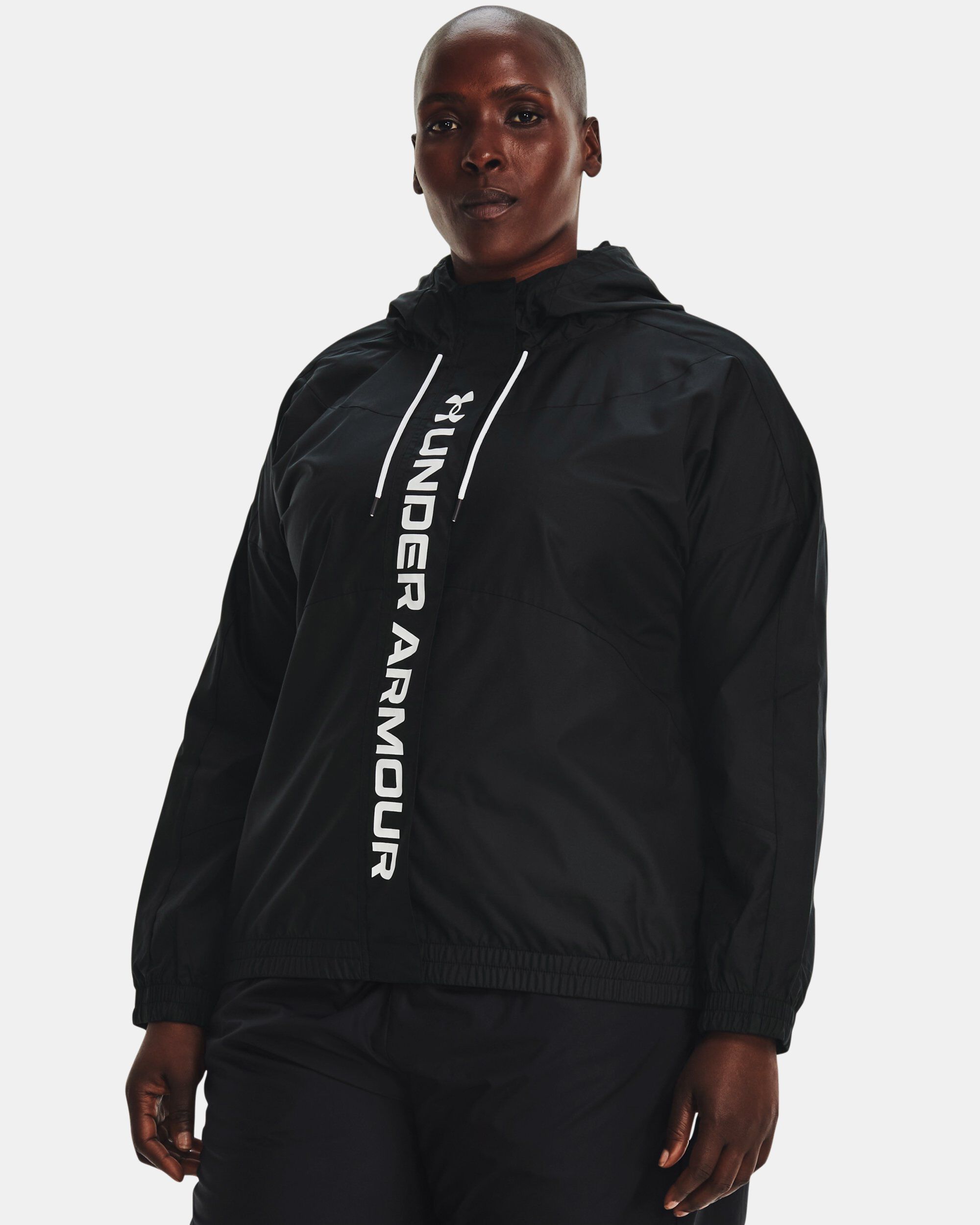 Under Armour Women s UA RUSH Woven Full Zip Jacket Black in KSA