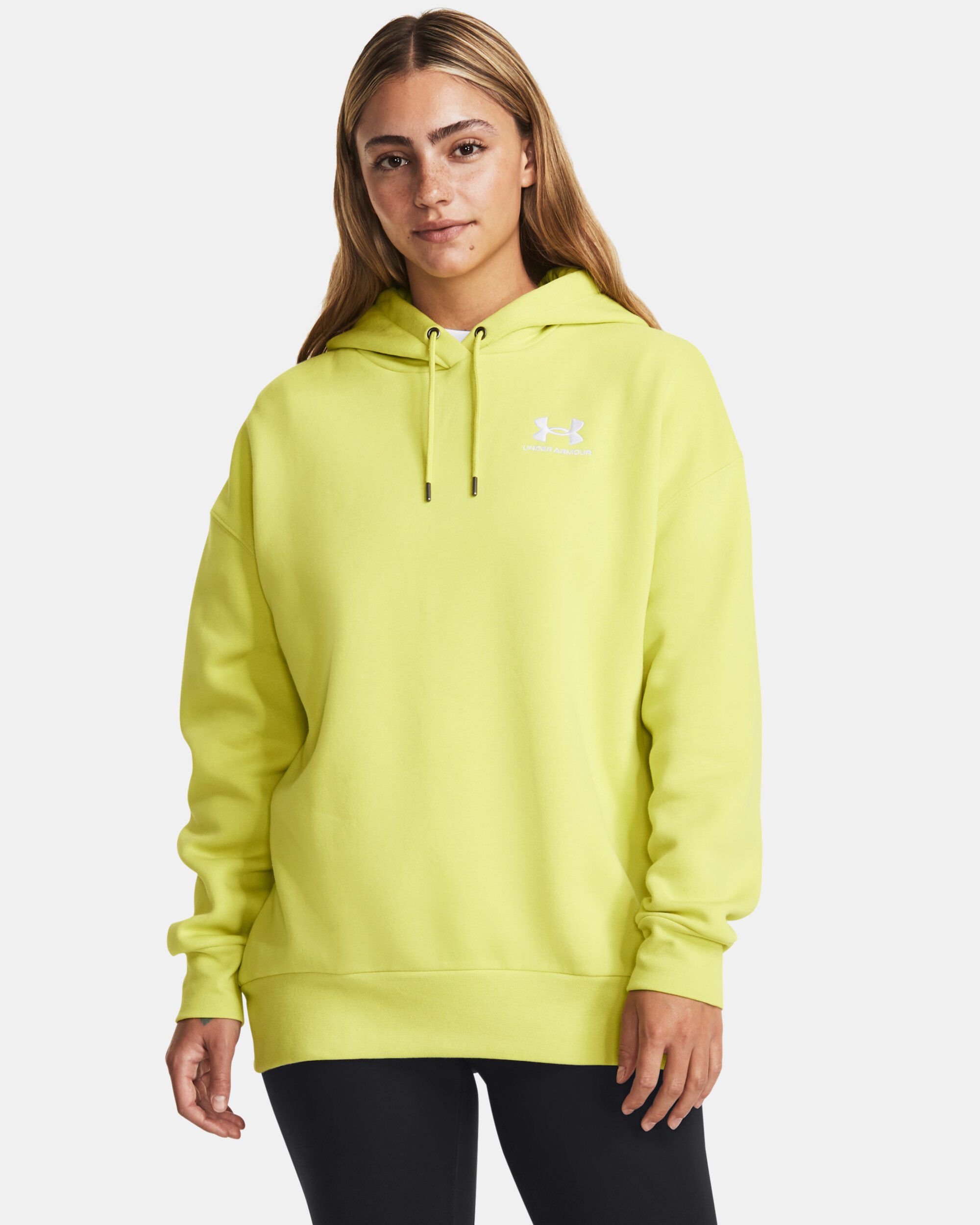 Buy Under Armour Women's UA Essential Fleece Oversized Hoodie Yellow in  Riyadh, KSA