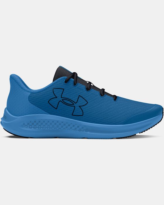Boys' Grade School UA Charged Pursuit 3 Big Logo Running Shoes image number 0