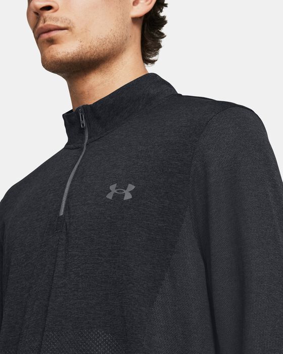 تيشيرت UA سيملس سترايد بربع سحاب للرجال image number 2