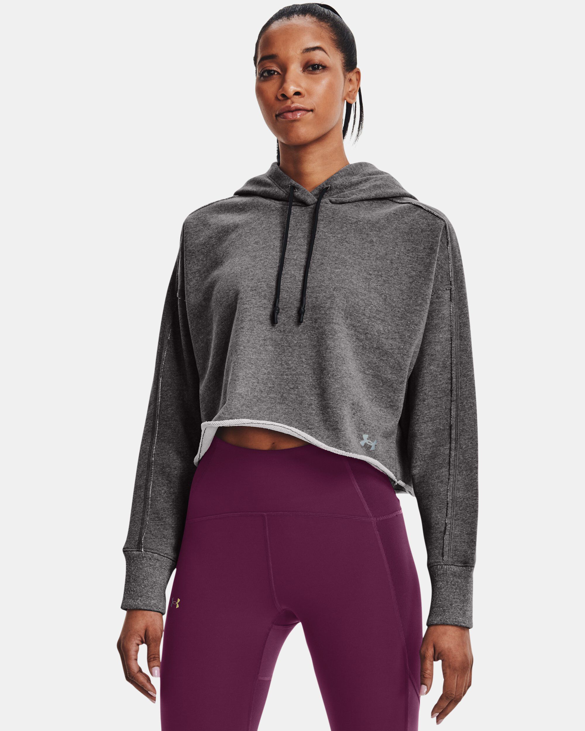 Under armour cropped hoodie deals