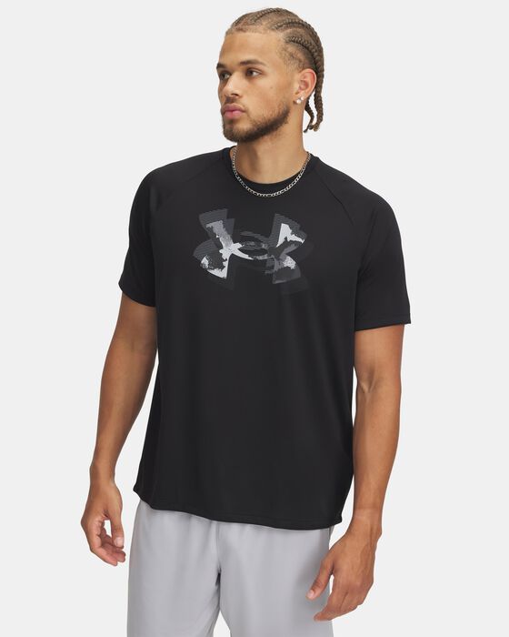 Men's UA Tech&trade; Print Fill Short Sleeve image number 0