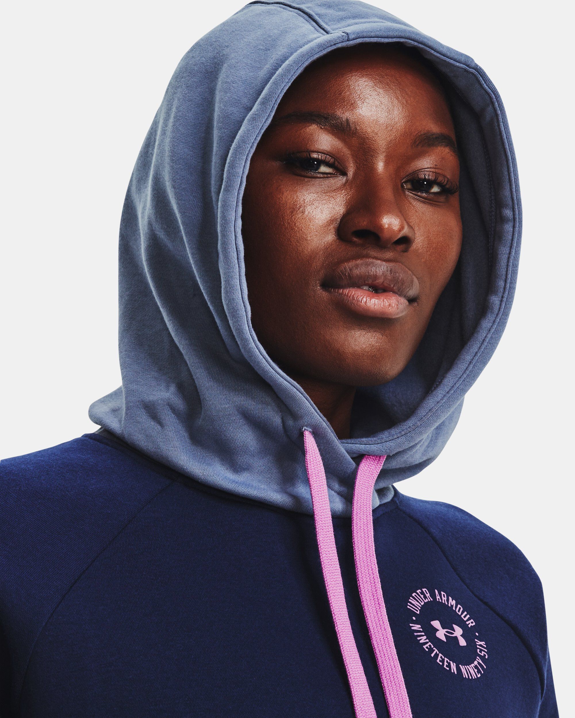 Under armour ua women's sales rival fleece colorblock hood