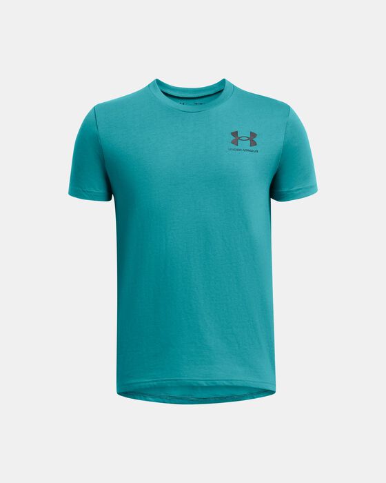 Boys' UA Sportstyle Left Chest Short Sleeve image number 0