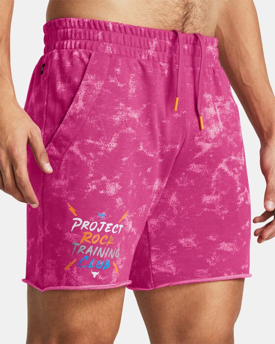 Men's Project Rock Terry Printed UG Shorts image number 3