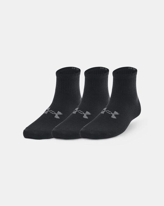 Kids' UA Essential 3-Pack Quarter Socks image number 0