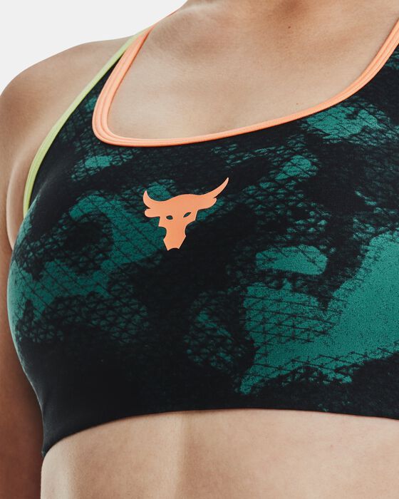 Women's Project Rock Crossback Family Printed Sports Bra image number 6
