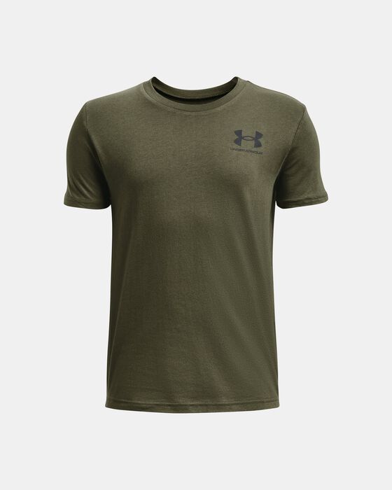 Boys' UA Sportstyle Left Chest Short Sleeve image number 0