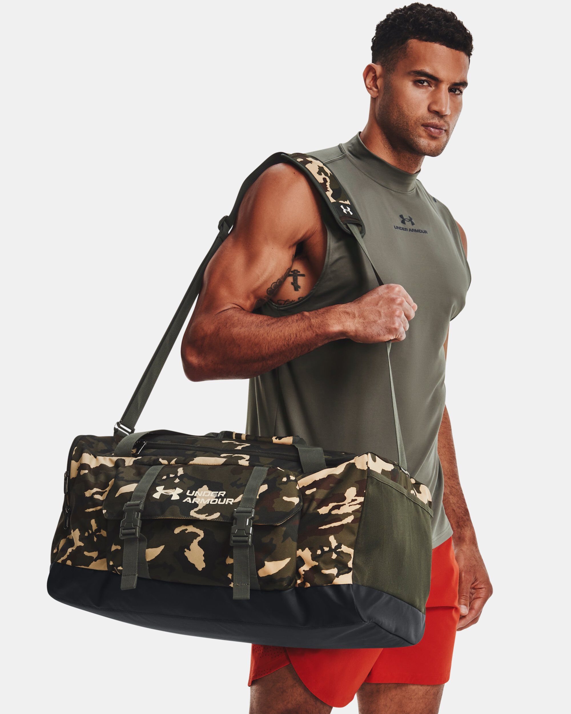 Camo under armour duffle bag best sale