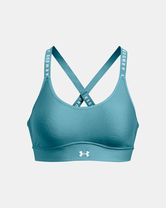 Women's UA Infinity Mid Covered Sports Bra image number 12