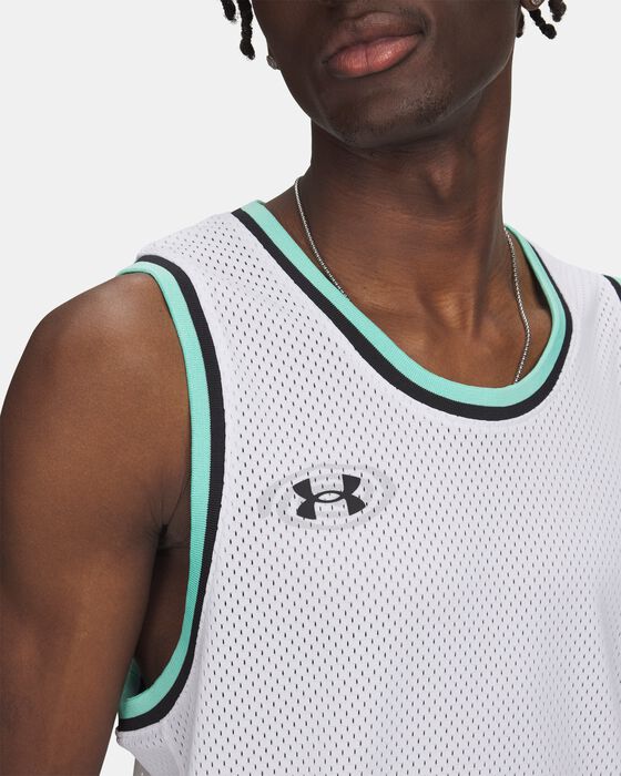 تيشيرت يو ايه زون برو بدون أكمام برسومات جرافيكية من نسيج شبكي للرجال تيشيرت يو ايه زون برو بدون أكمام برسومات جرافيكية من نسيج شبكي للرجال image number 2