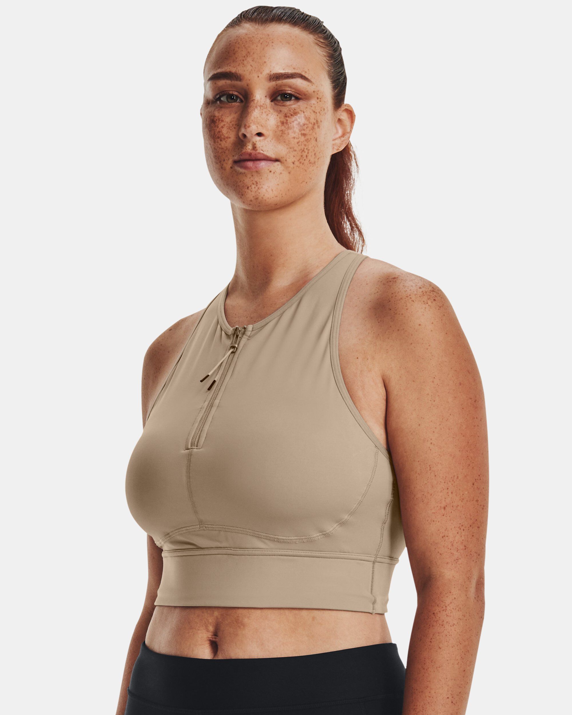 Under armour front zip bra hotsell