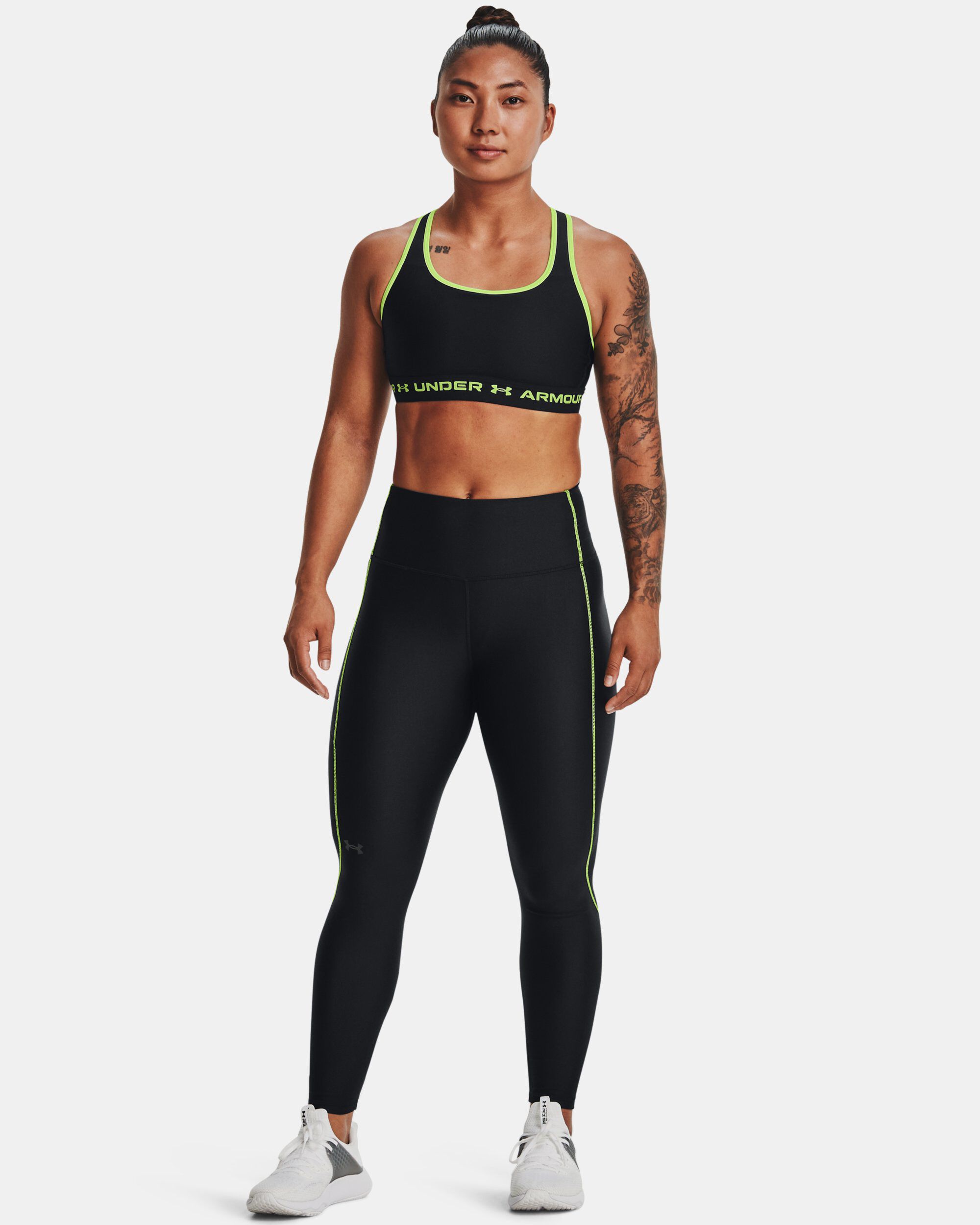 Under Armour Women s HeatGear Armour Solid Ankle Leggings Black
