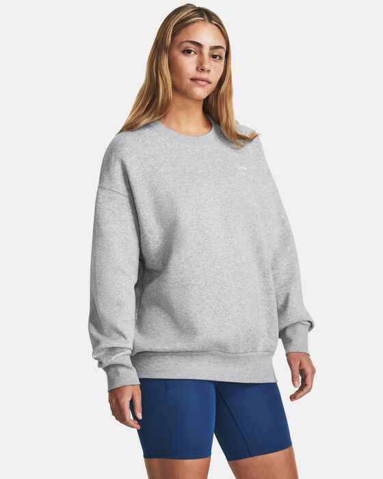 Women's UA Essential Fleece Oversized Crew image number 0