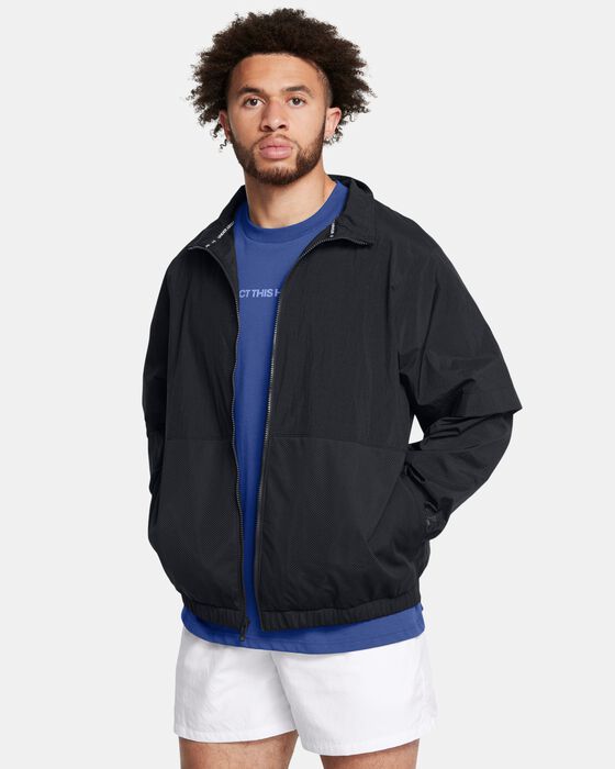 Men's UA Crinkle Woven Jacket image number 0