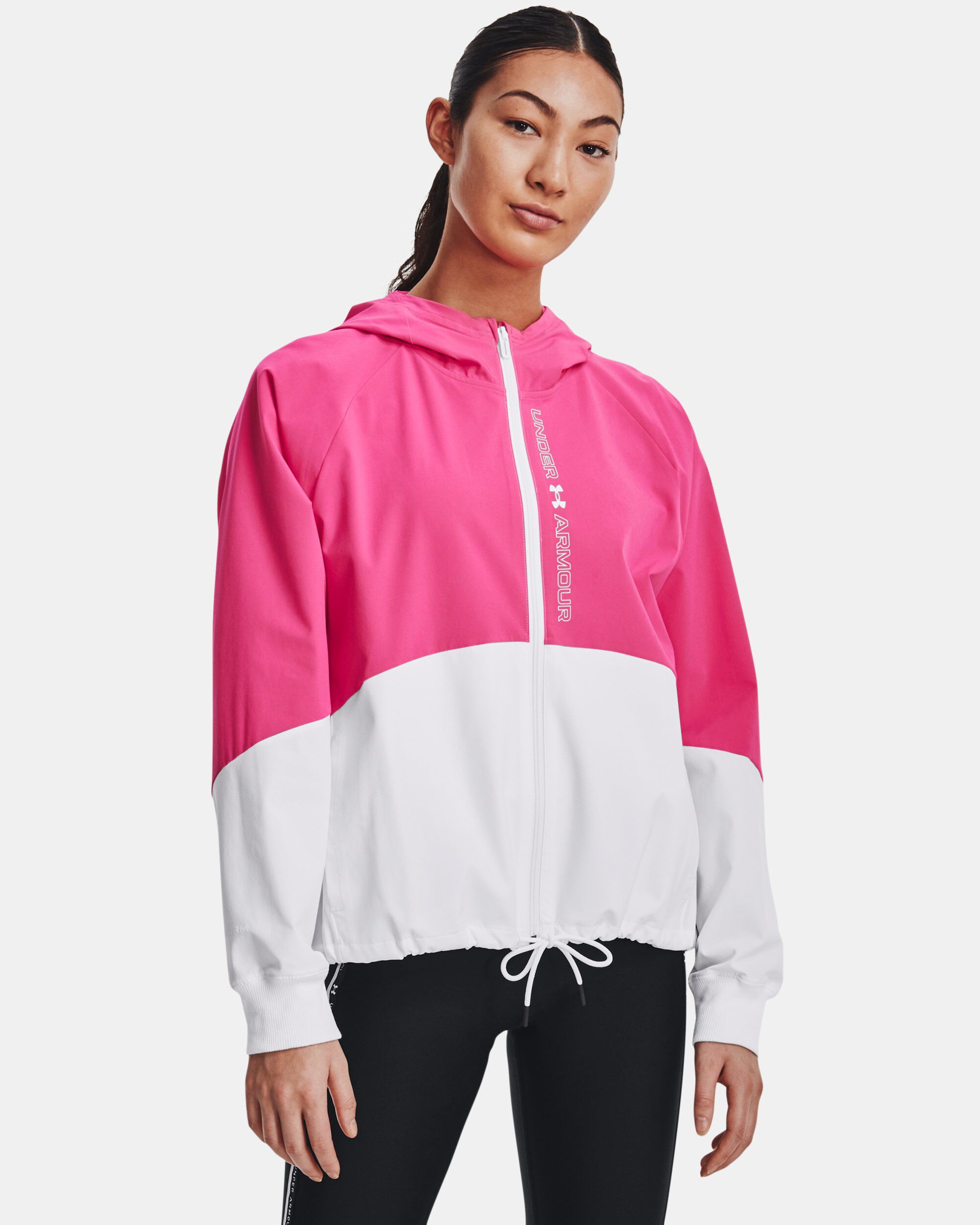 Full zip shop anorak pink