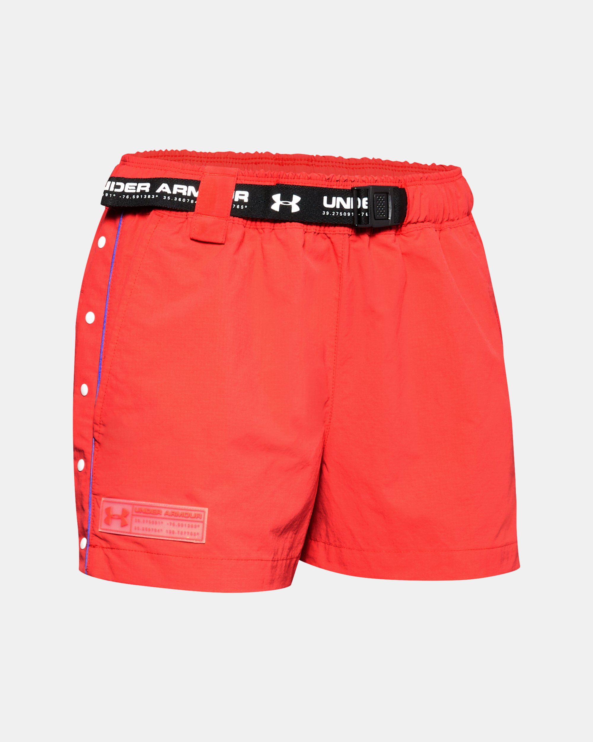 Under Armour Women s UA Summit Woven Shorts Red in KSA