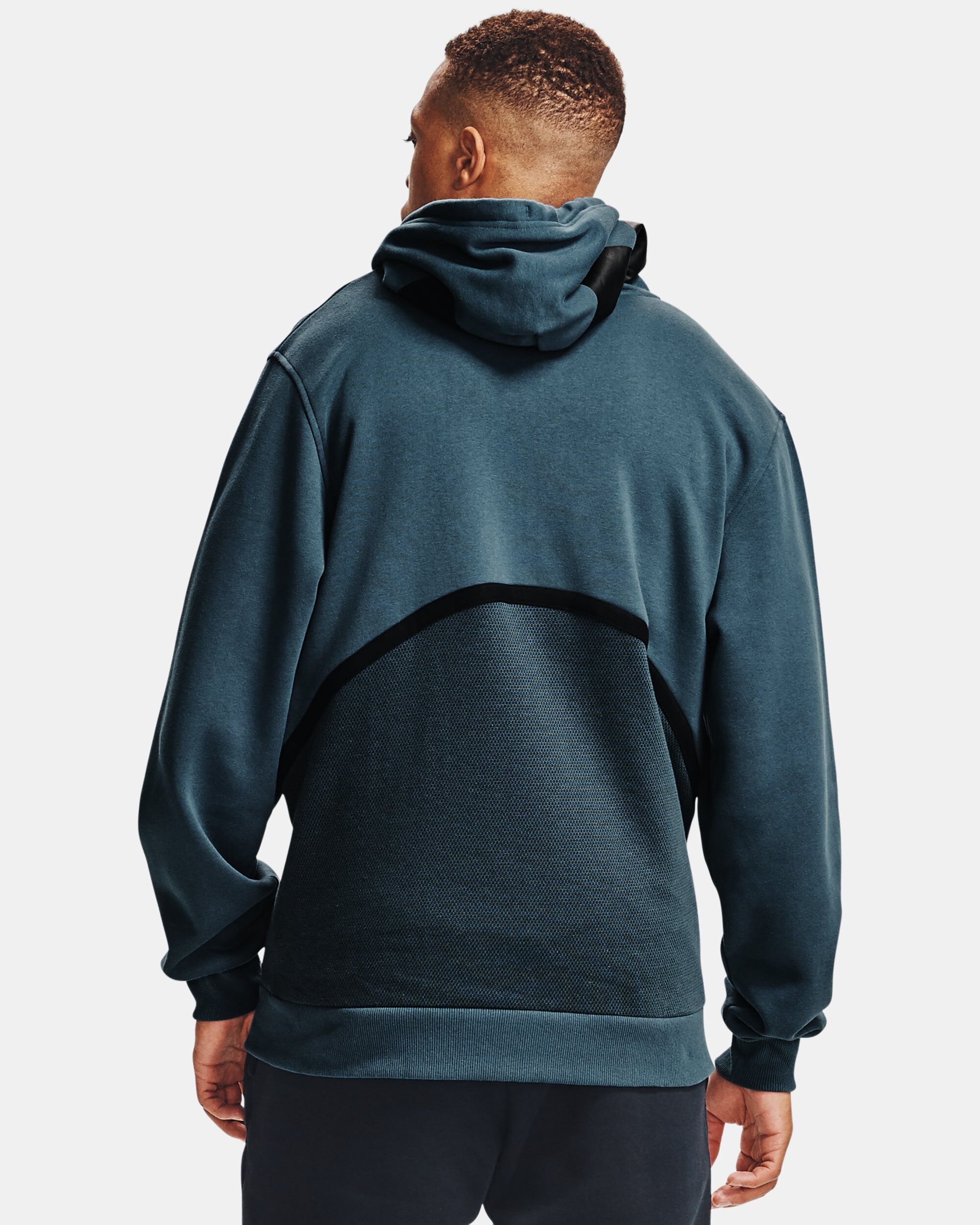 Buy Men s UA Rival Fleece AMP Full Zip Hoodie Blue in KSA Under Armour