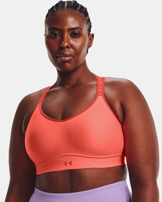 Women's UA Infinity Mid Covered Sports Bra image number 3