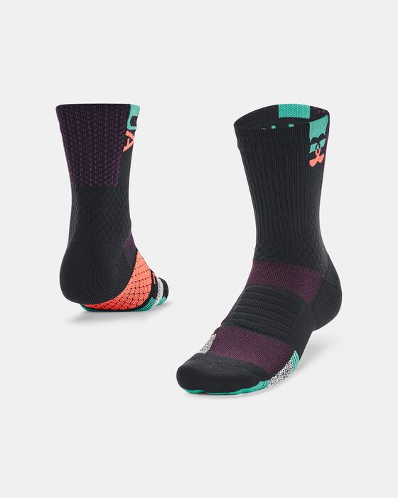 Unisex UA ArmourDry™ Playmaker Black History Month Mid-Crew Socks image number 0