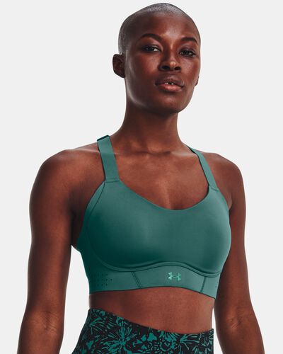 Under Armour Women's UA Uplift High Sports Bra Green in KSA