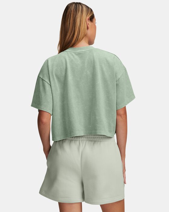 تيشيرت UA هيفي ويت ووش بأكمام قصيرة للنساء image number 1