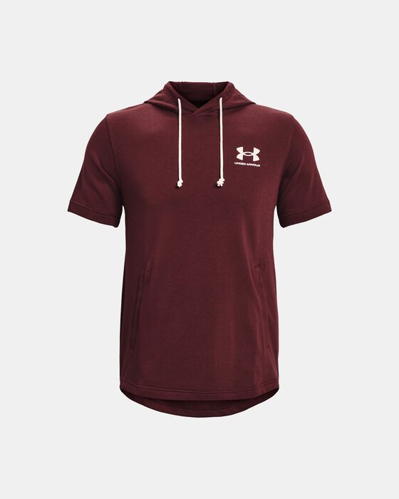 Men's UA Rival Terry Short Sleeve Hoodie image number 4