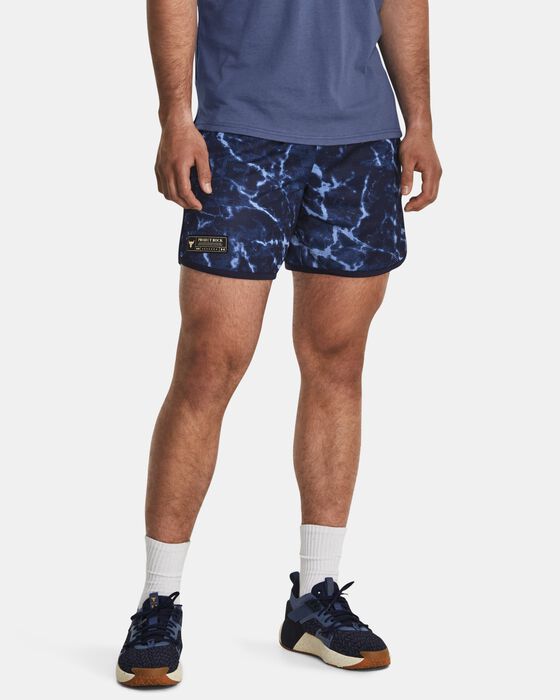 Men's Project Rock Mesh Printed Shorts image number 0