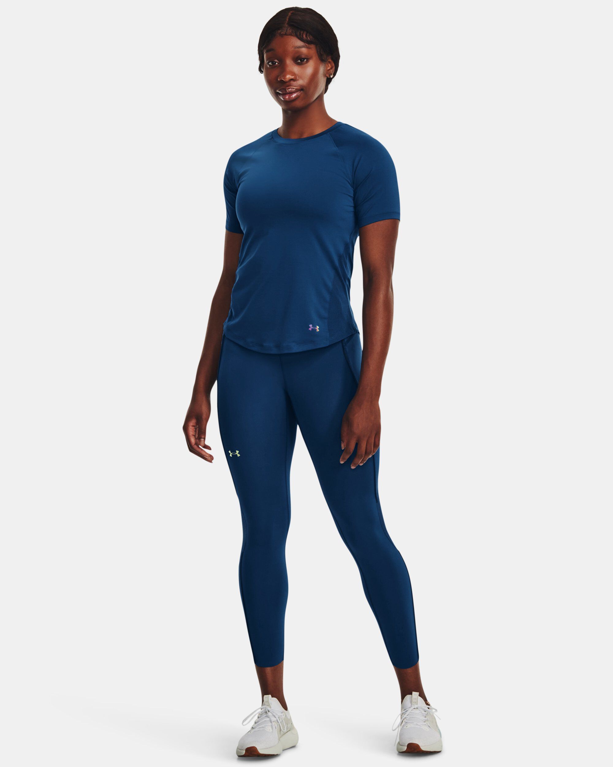Buy Women s UA RUSH Mesh Short Sleeve Blue in KSA Under Armour