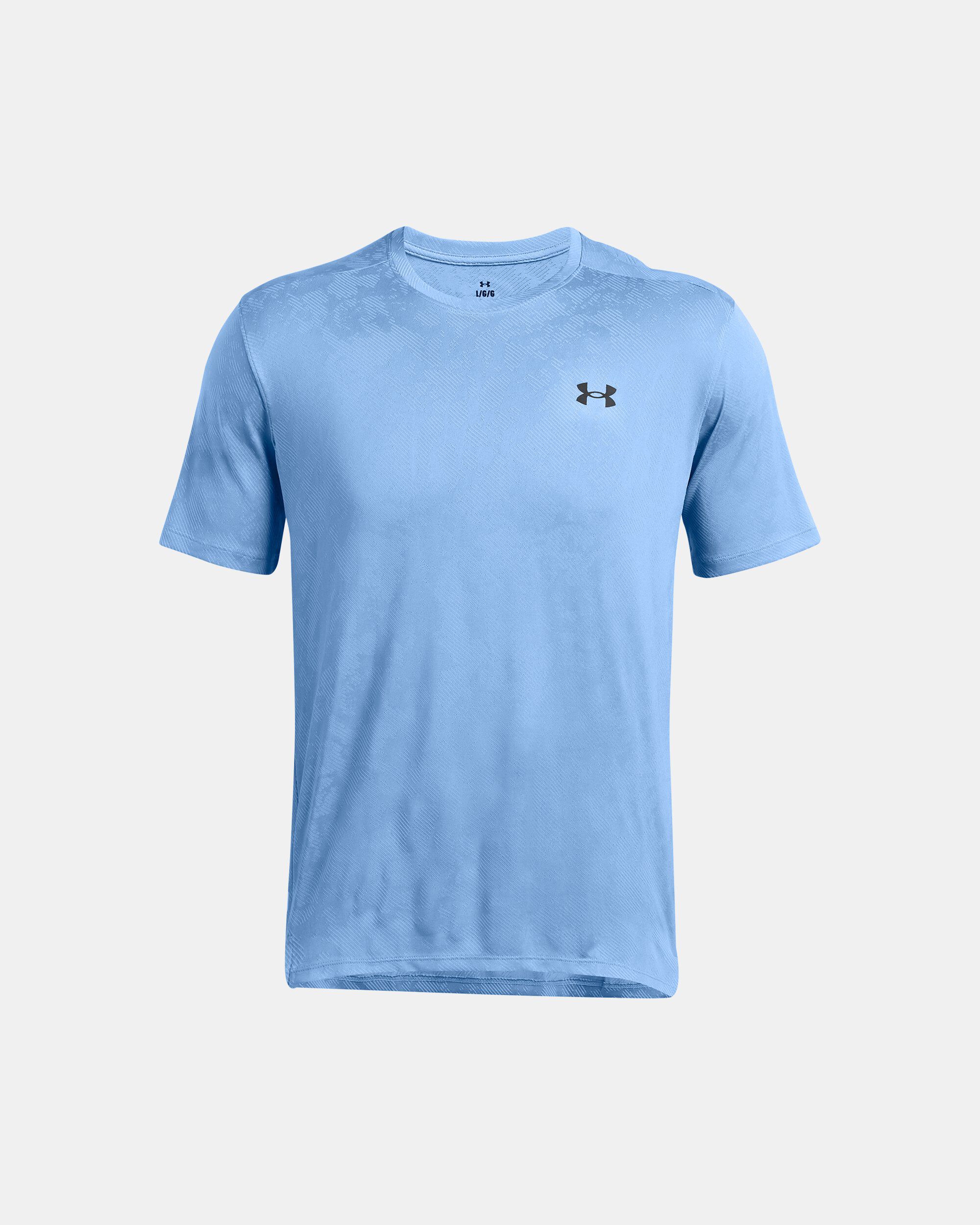 Buy Men's UA Tech™ Vent Geode Short Sleeve Blue in Riyadh