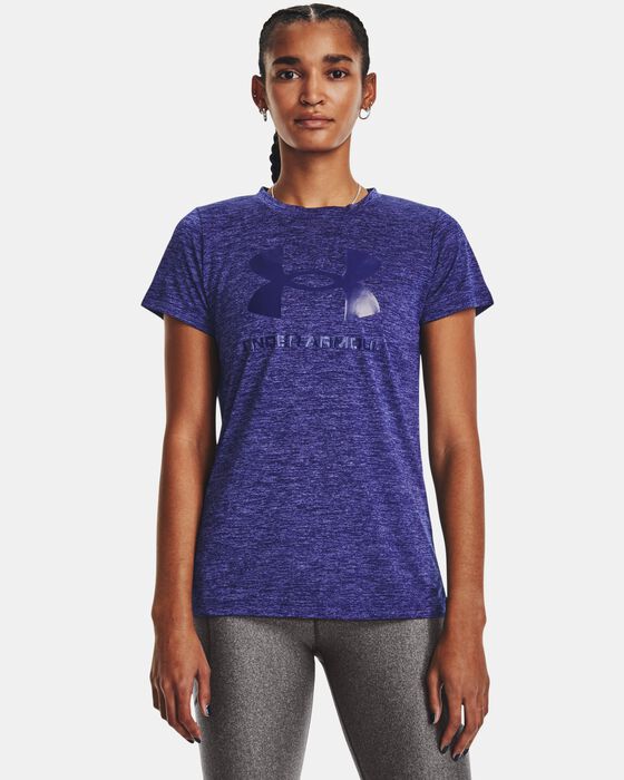 Women's UA Tech™ Twist Big Logo Gel Short Sleeve image number 0