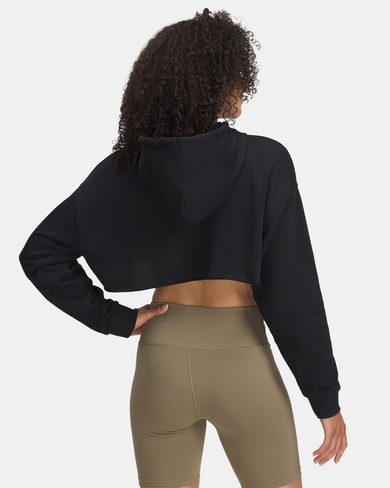 Women's UA Icon Terry Crop Hoodie image number 1