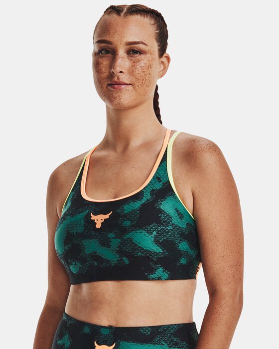Women's Project Rock Crossback Family Printed Sports Bra image number 2