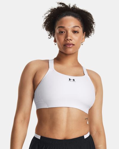 Buy Under Armour Women's Armour Mid Keyhole Graphic Sports Bra White in KSA  -SSS