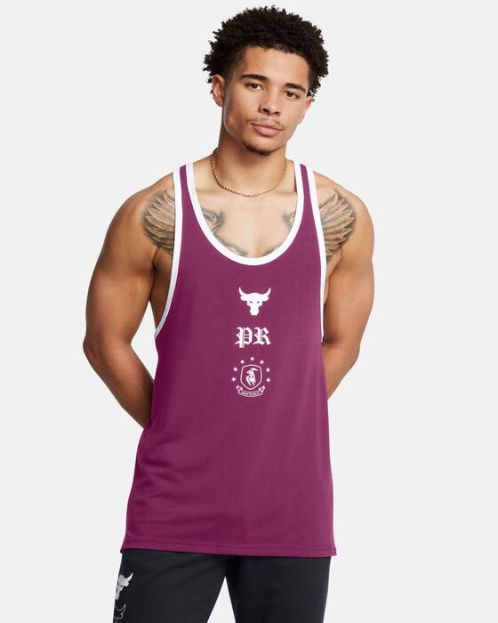 Men's Project Rock Badge Of Honor Racer Tank image number 0