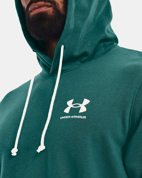 هودي UA رايفل تيري بأكمام قصيرة للرجال image number 3