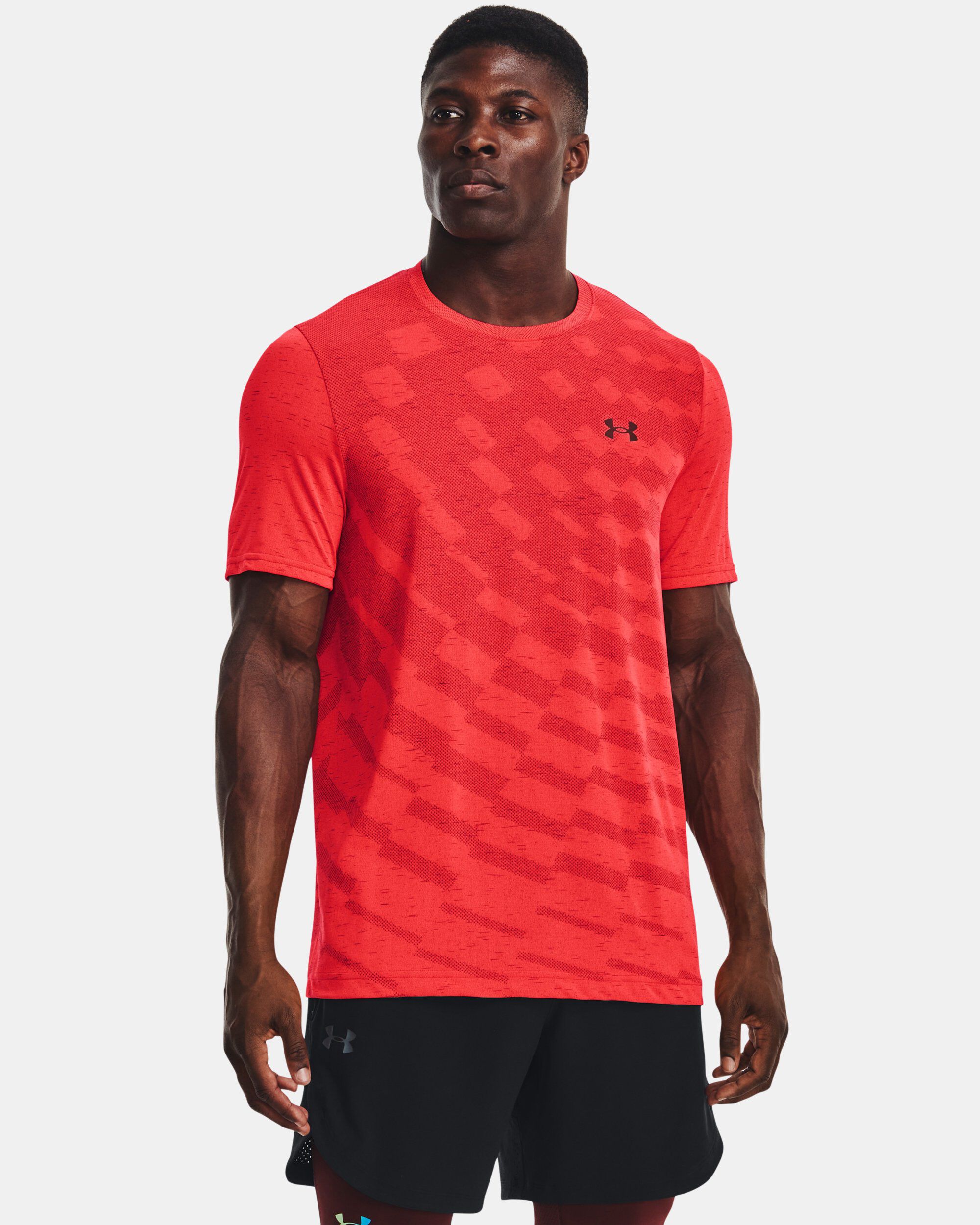 Under Armour Men s UA Seamless Radial Short Sleeve Red in KSA